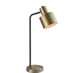 Mayfield Antique Brass & Black Desk Table Lamp