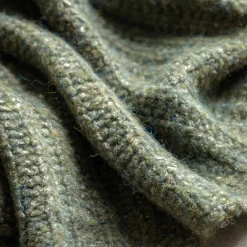 Melange Knit Throw Khaki