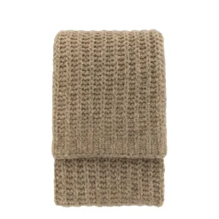Melange Knit Throw Oatmeal