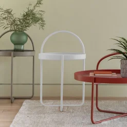 Melbury White Side Table