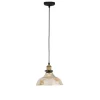 Melina Antique Brass & Amber Glass Ceiling Pendant