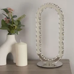 Mendoza Chrome and Clear Glass LED Table Lamp