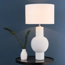 Meredith White Ceramic Table Lamp