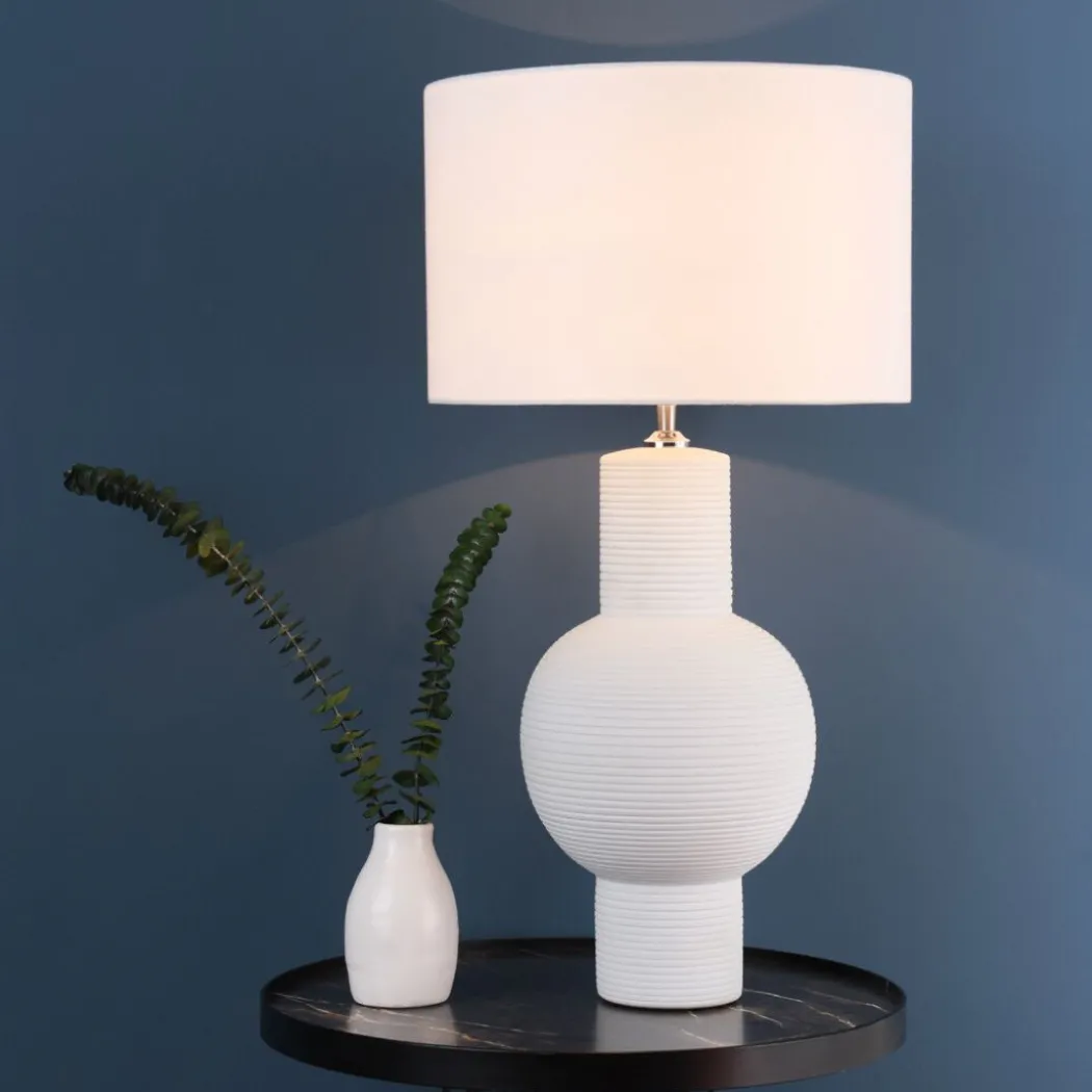 Meredith White Ceramic Table Lamp