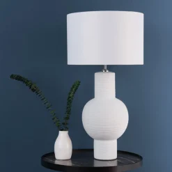 Meredith White Ceramic Table Lamp