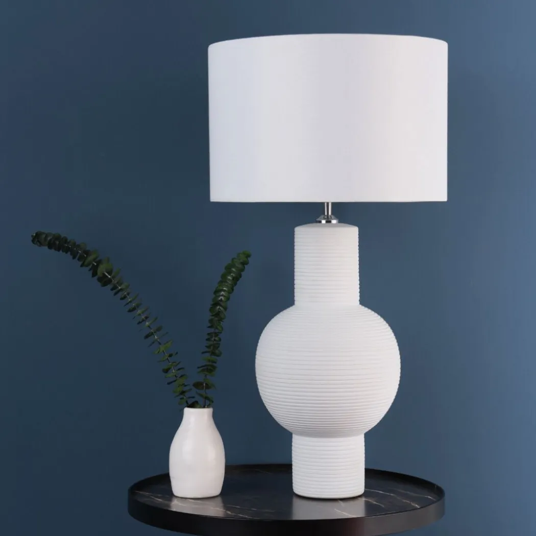 Meredith White Ceramic Table Lamp