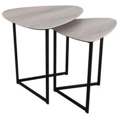 Mibello Light Oak Nest of Tables