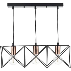 Midi 3 Light Bar Pendant Black