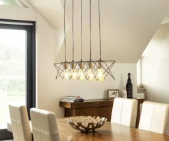 Midi 5 Light Bar Pendant Black