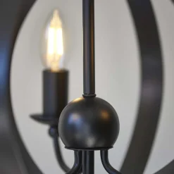 Midnight 3 Light Matte Black Pendant Ceiling Light