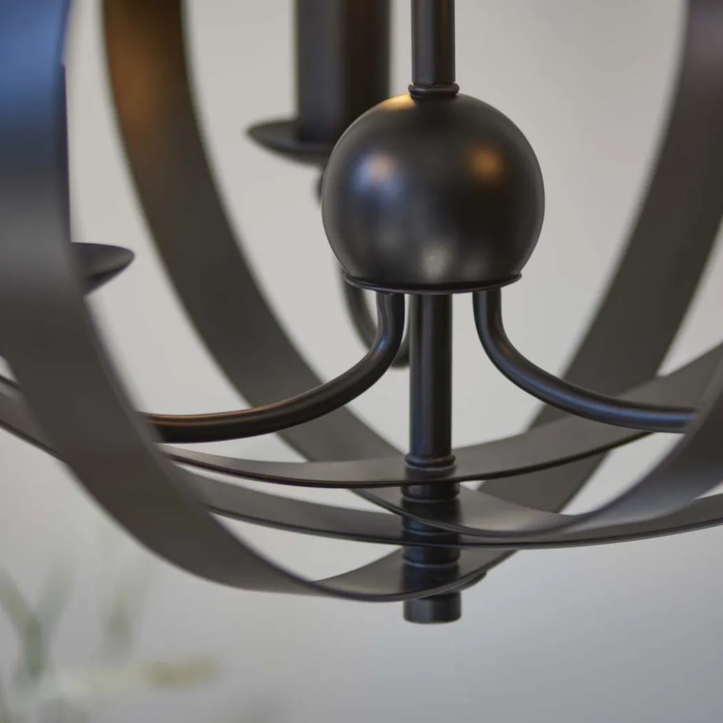 Midnight 3 Light Matte Black Pendant Ceiling Light