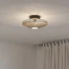 Midsumer Cream & Black Flush Ceiling Light