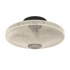 Midsumer Cream & Black Flush Ceiling Light