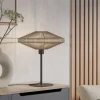 Midsumer Cream & Black Oval Table Lamp