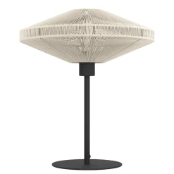 Midsumer Cream & Black Oval Table Lamp