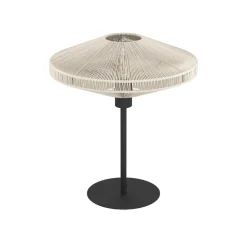 Midsumer Cream & Black Oval Table Lamp