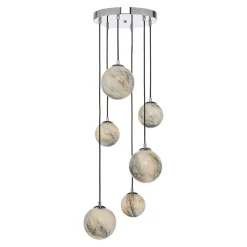 Mikara 6 Light Ceiling Light Marble Effect