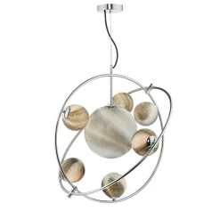 Mikara 7 Light Polished Chrome Ceiling Light