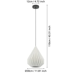 Minting Small White Pendant Ceiling Light