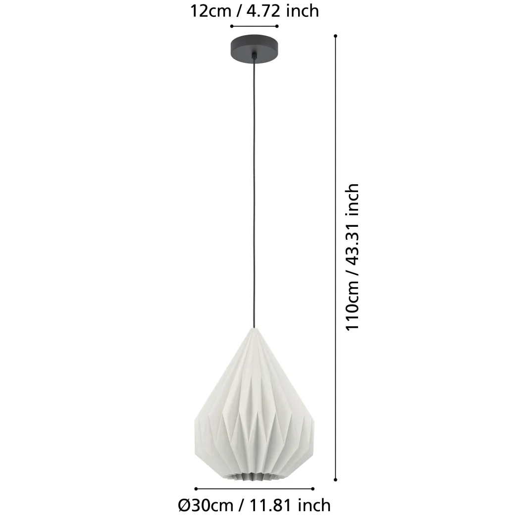 Minting Small White Pendant Ceiling Light