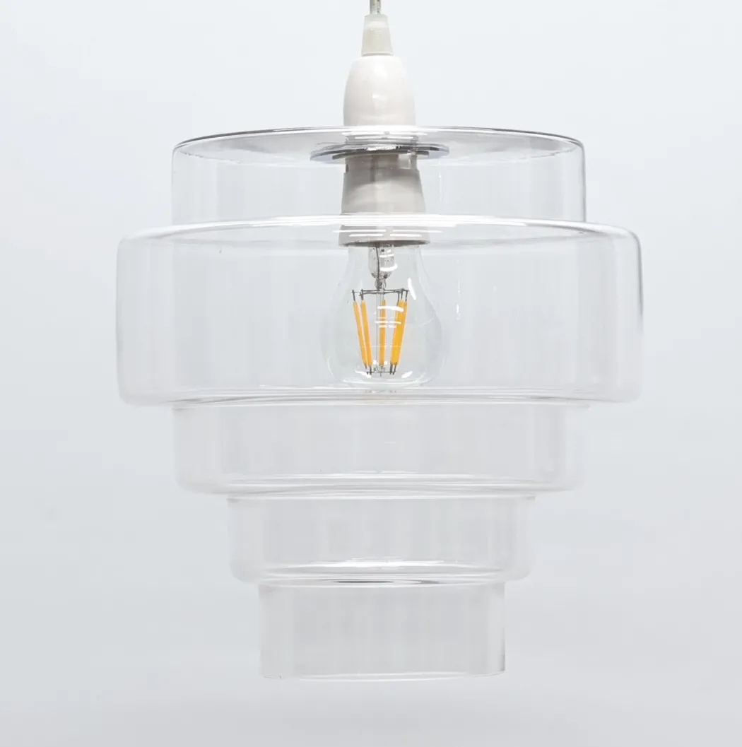 Mira Clear Glass Easy-Fit Pendant