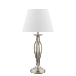 Miranda Satin Chrome Table Lamp