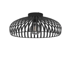 Mogano Large Black Flush Ceiling Light