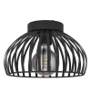 Mogano Small Black Flush Ceiling Light