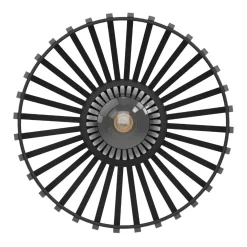 Mogano Small Black Flush Ceiling Light