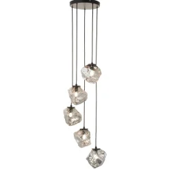Molten 5 Light Smokey Ceiling Light Pendant