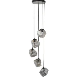 Molten 5 Light Smokey Ceiling Light Pendant