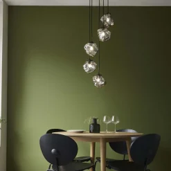 Molten 5 Light Smokey Ceiling Light Pendant