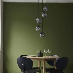 Molten 5 Light Smokey Ceiling Light Pendant
