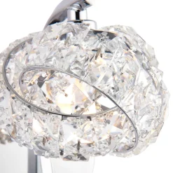 Monaco 1 Light Crystal Wall Light
