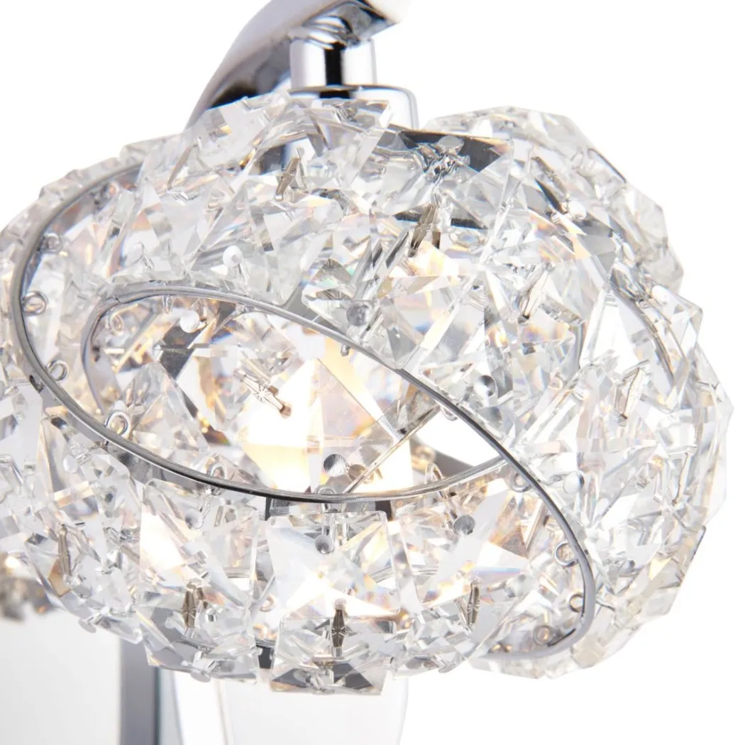 Monaco 1 Light Crystal Wall Light