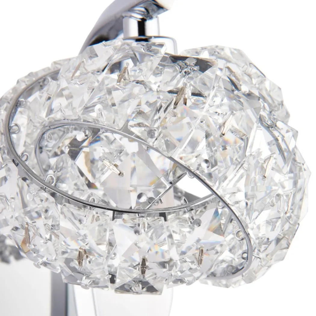 Monaco 1 Light Crystal Wall Light