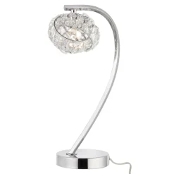 Monaco Chrome and Crystal Table Lamp