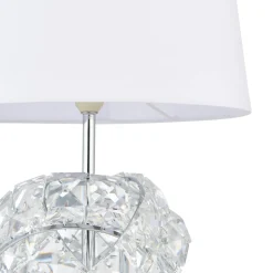 Monaco Chrome and Glass Table Lamp