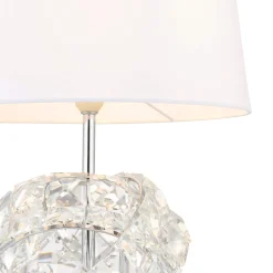 Monaco Chrome and Glass Table Lamp