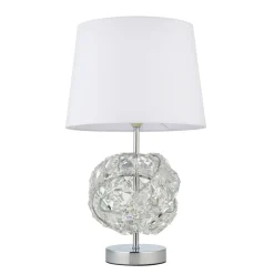 Monaco Chrome and Glass Table Lamp