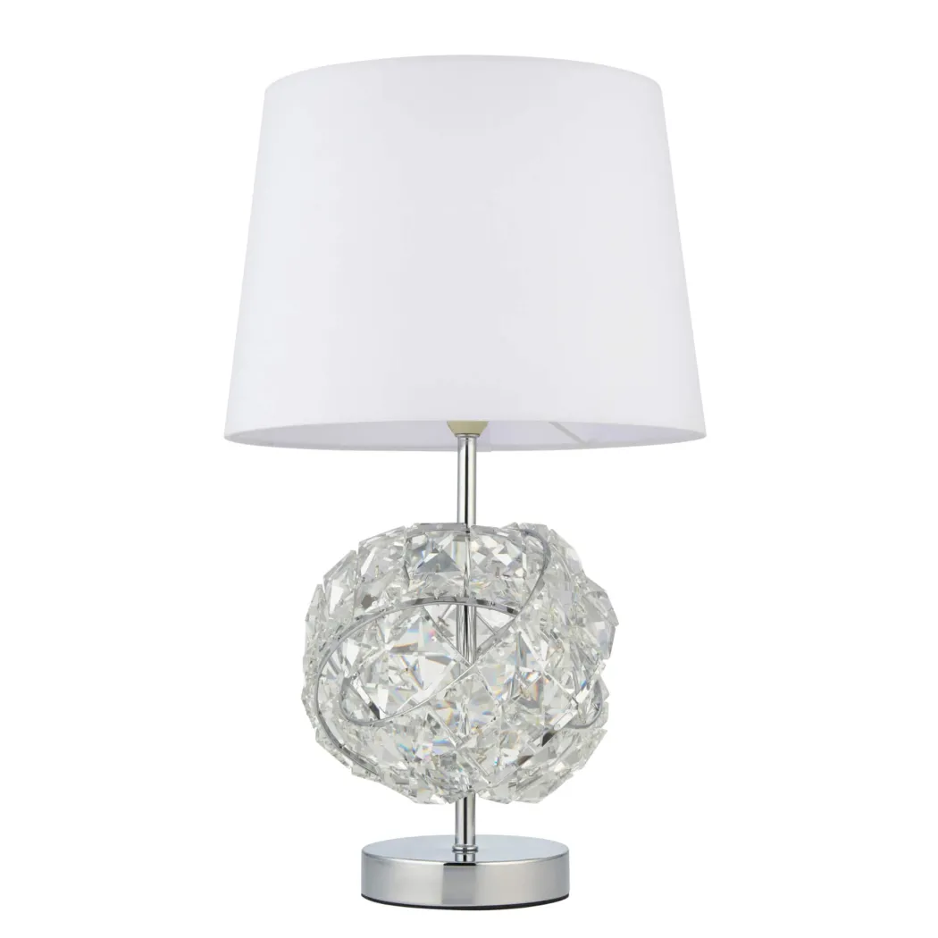 Monaco Chrome and Glass Table Lamp