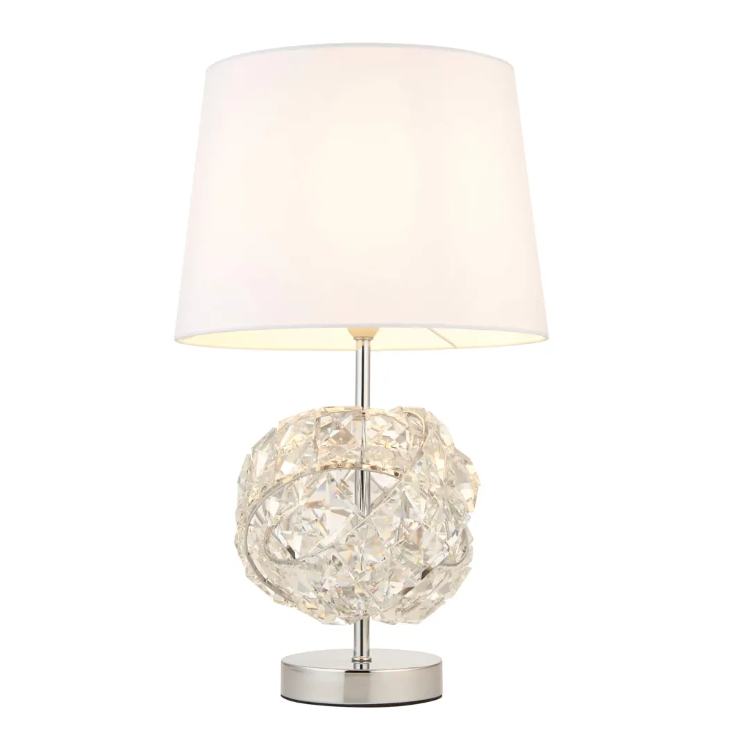 Monaco Chrome and Glass Table Lamp