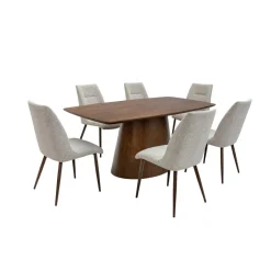 Monaco 1.8M Dining Set with 6 Chelsea Chairs