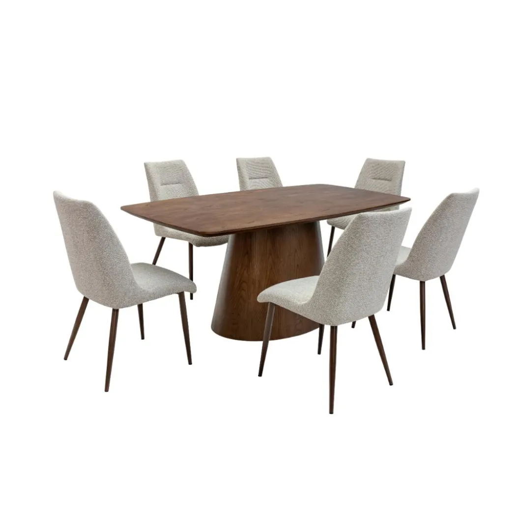 Monaco 1.8M Dining Set with 6 Chelsea Chairs