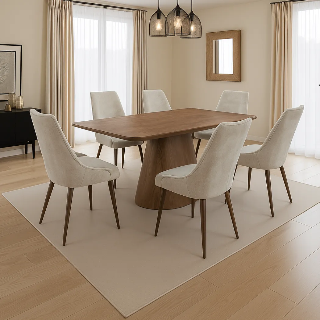 Monaco 1.8M Dining Set with 6 Chelsea Chairs