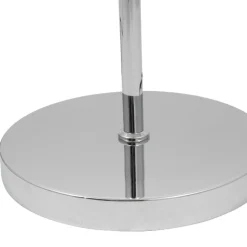 Monroe Smoked Glass & Silver Task Floor Lamp
