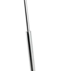 Monroe Smoked Glass & Silver Task Floor Lamp