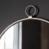 Monson Silver Round Mirror 61x70cm