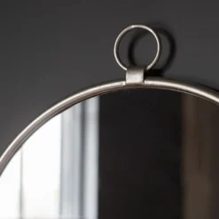 Monson Silver Round Mirror 61x70cm
