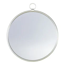 Monson Silver Round Mirror 61x70cm